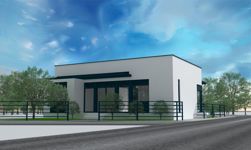 現代風格一層平頂別墅設計,農村自建房_建筑設計_設計論壇_張家口裝修